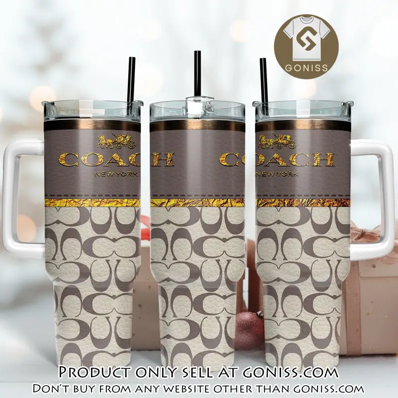 Coach logo stanley tumbler design 40oz logo stanley tumbler ktb1087 gn1037255